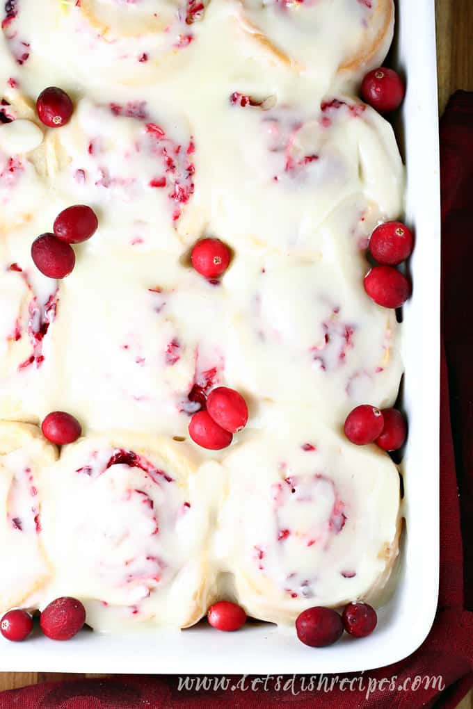 Cranberry Cream Cheese Sweet Rolls