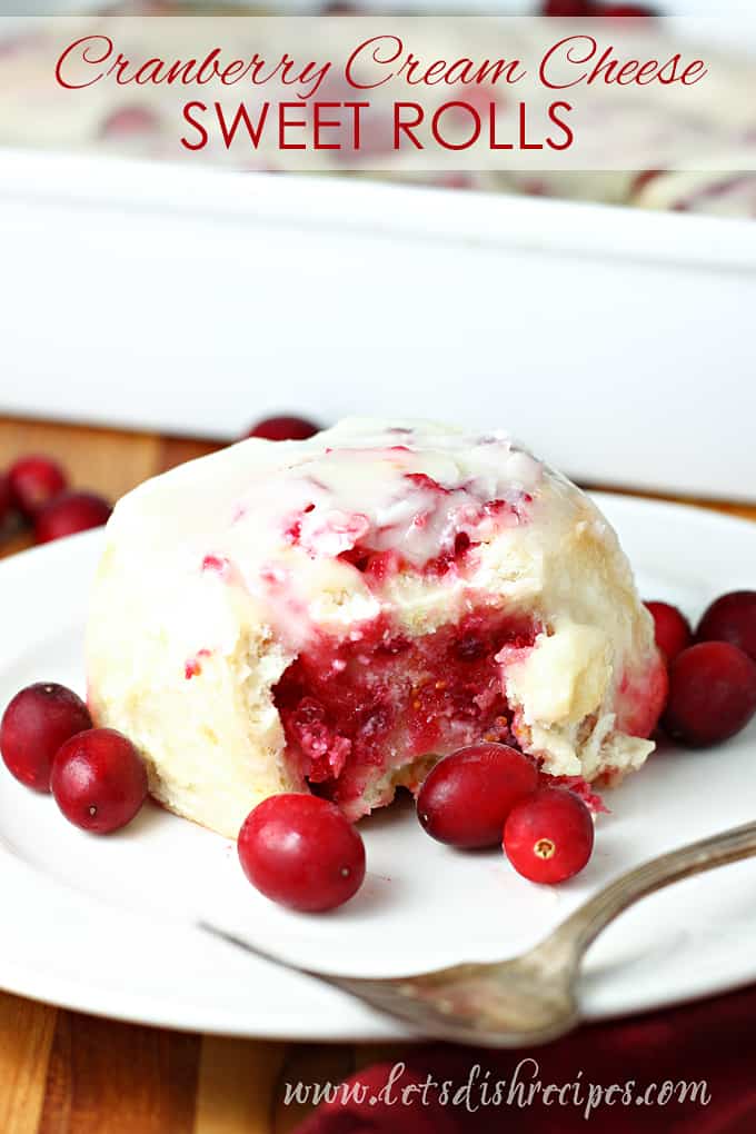 Cranberry Cream Cheese Sweet Rolls