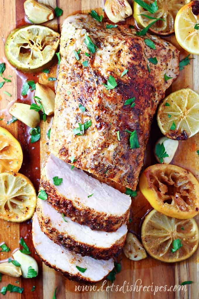 Garlic Citrus Roasted Pork Tenderloin