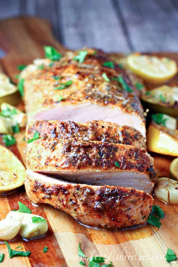 Garlic Citrus Roasted Pork Tenderloin