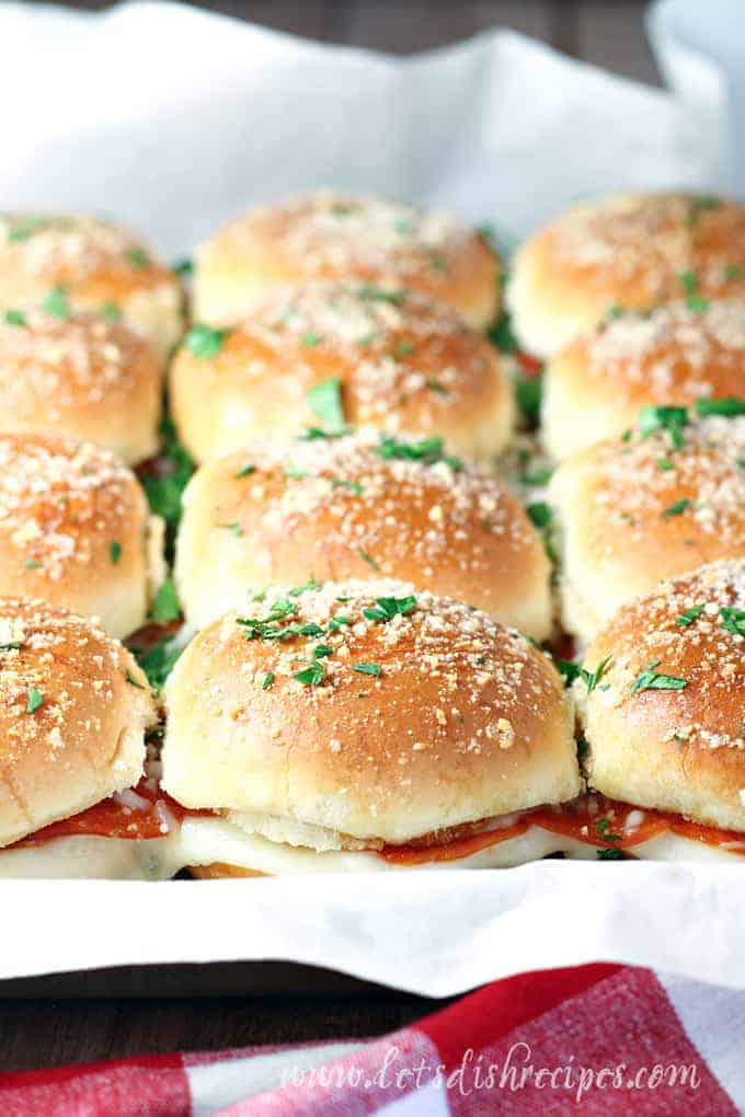 Pepperoni Pizza Sliders