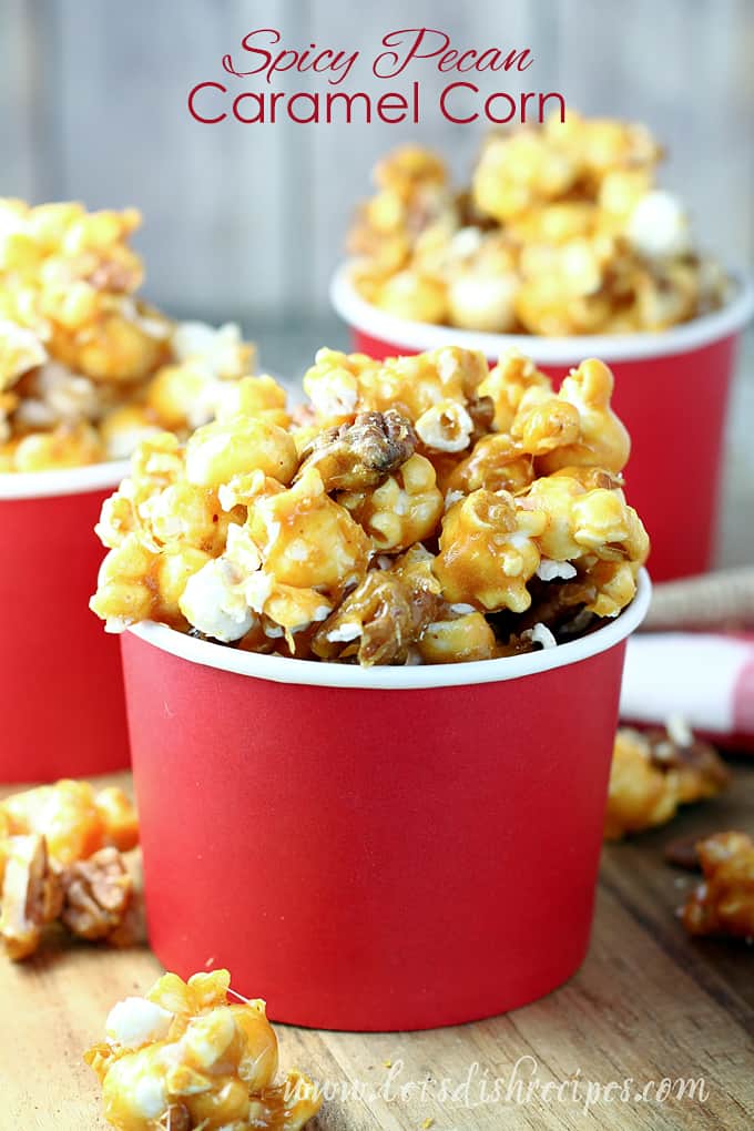 Spicy Pecan Caramel Corn