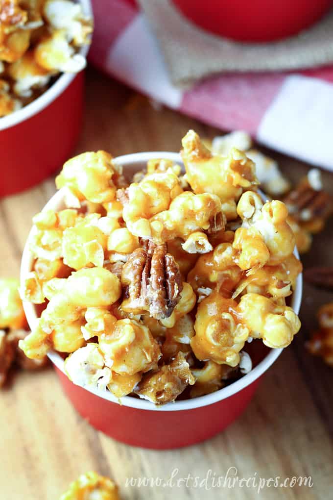 Spicy Pecan Caramel Corn