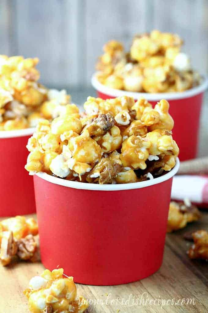 Spicy Pecan Caramel Corn