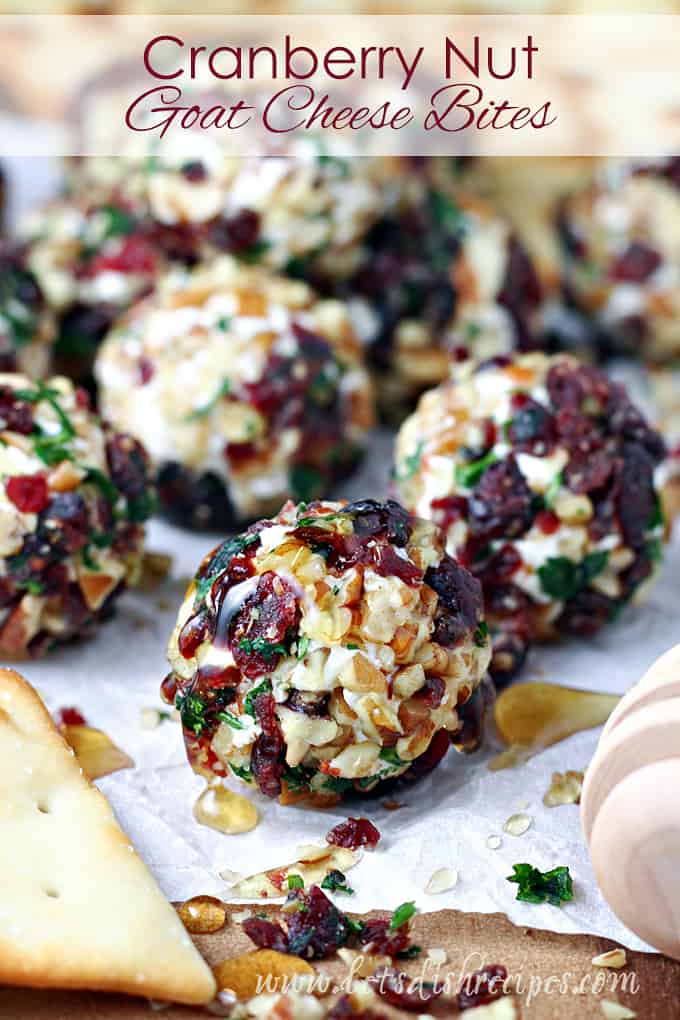 Cranberry Nut Goat Cheese Bites