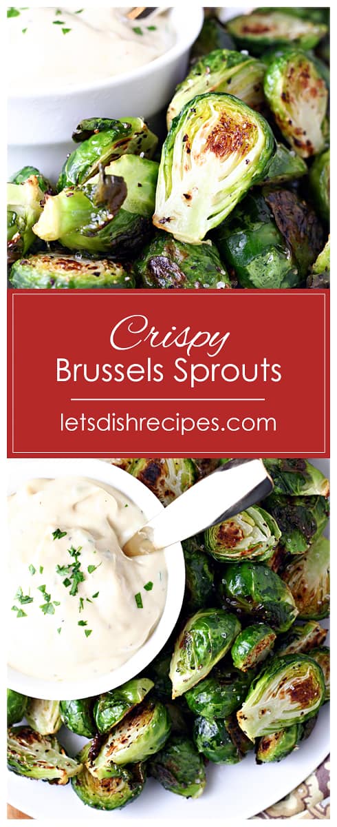 Crispy Brussels Sprouts with Mustard Aioli