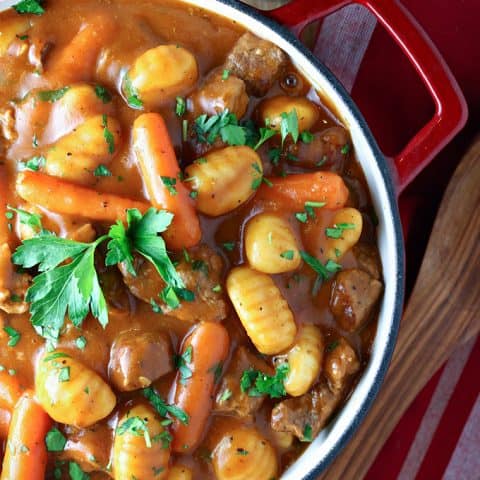 Potato Gnocchi Beef Stew feature