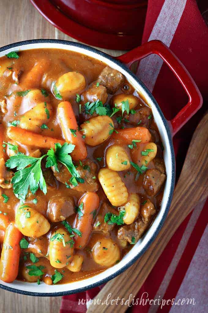 Potato Gnocchi Beef Stew