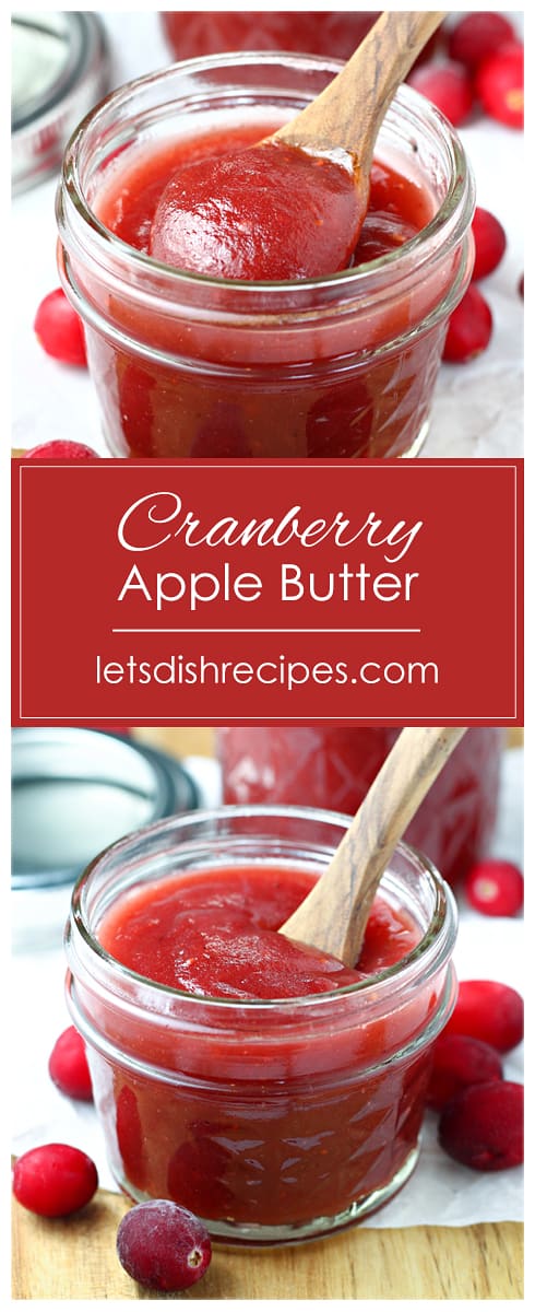 Slow Cooker Cranberry Apple Butter