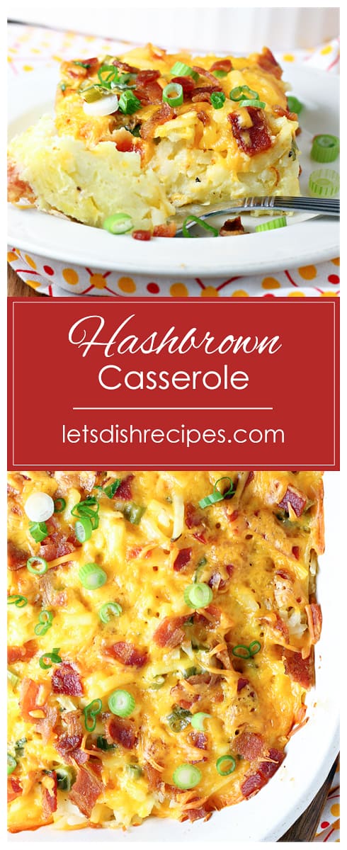 Cheesy Bacon Egg Hashbrown Casserole