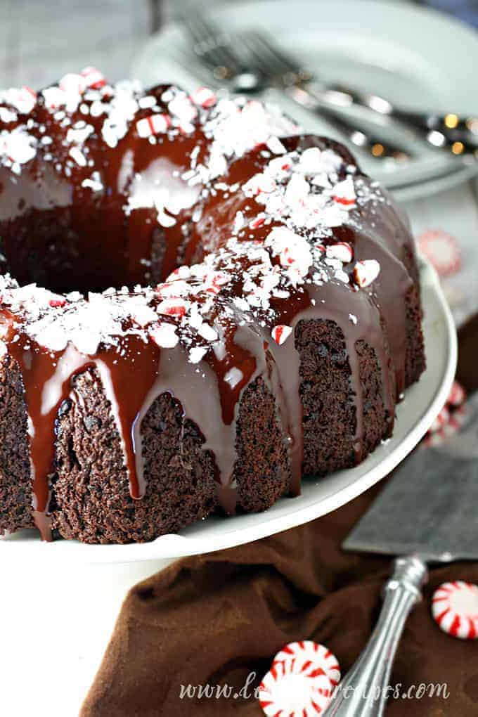 Chocolate Peppermint Bundt Cake