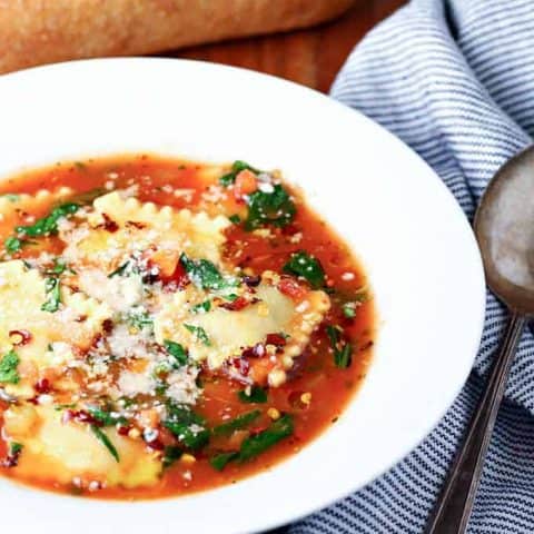 Ravioli Minestrone feature