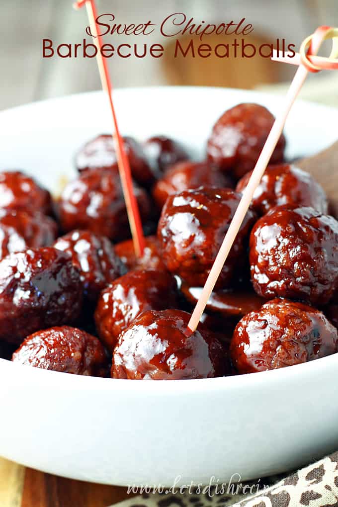 Sweet Chipotle Barbecue Meatballs