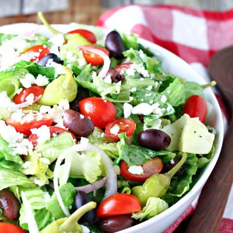 Copycat Panera Greek Salad feature