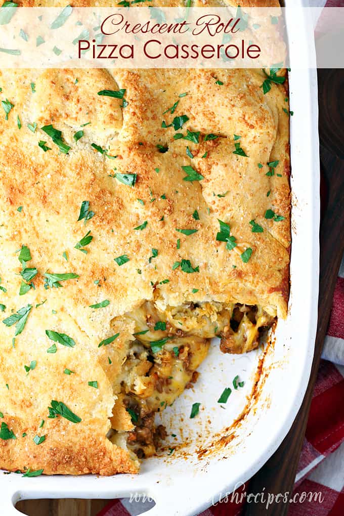 Crescent Roll Pizza Casserole