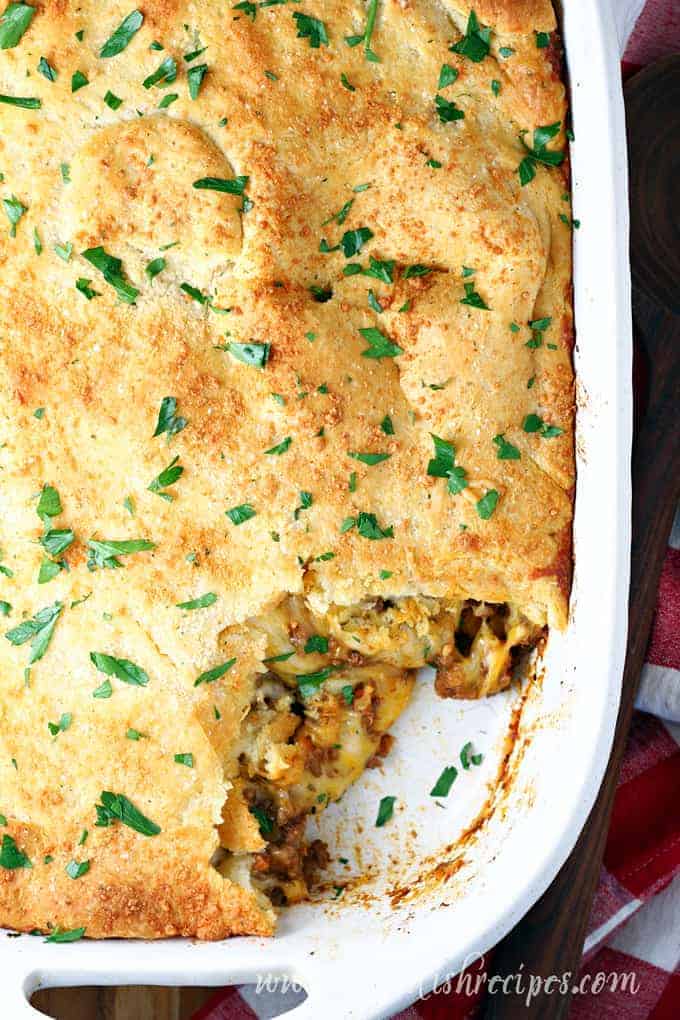 Crescent Roll Pizza Casserole