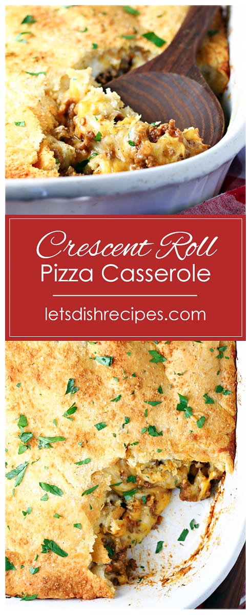 Crescent Roll Pizza Casserole