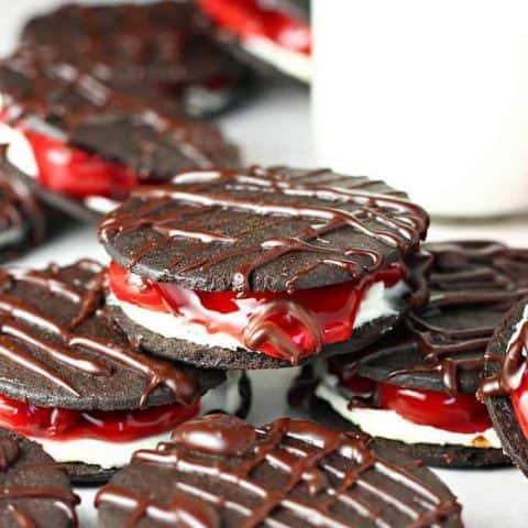 No Bake Black Forest Cookies feature