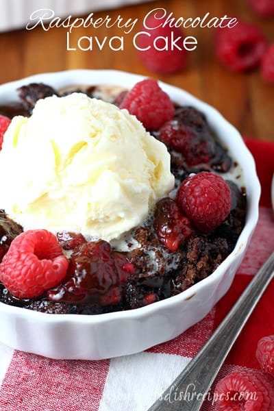 Raspberry Chocolate Lava Cake