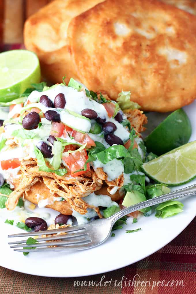 Easy Fry Bread Chicken Tacos