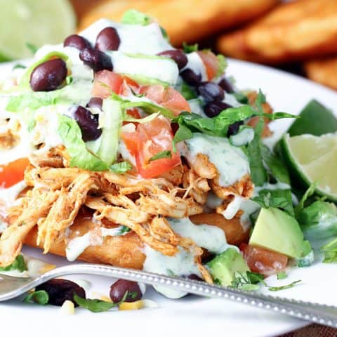 Easy Fry Bread Chicken Tacos feature