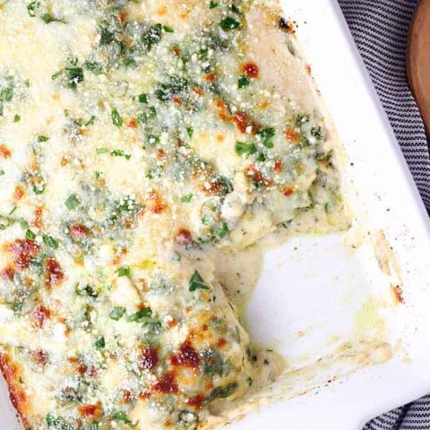 Easy Spinach Ravioli Bake feature