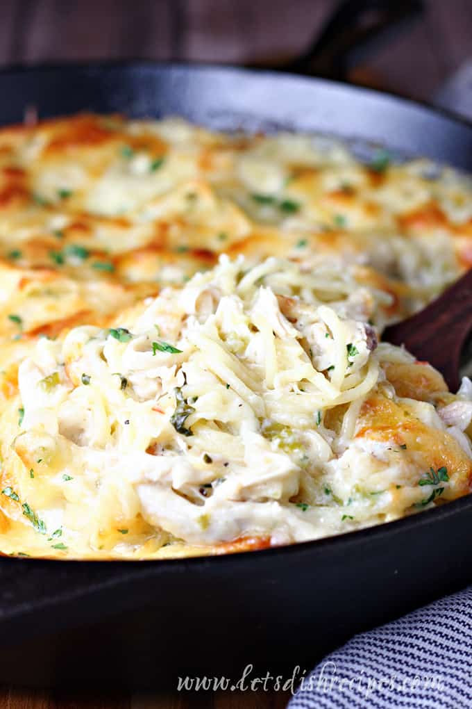 Green Chili Chicken Spaghetti