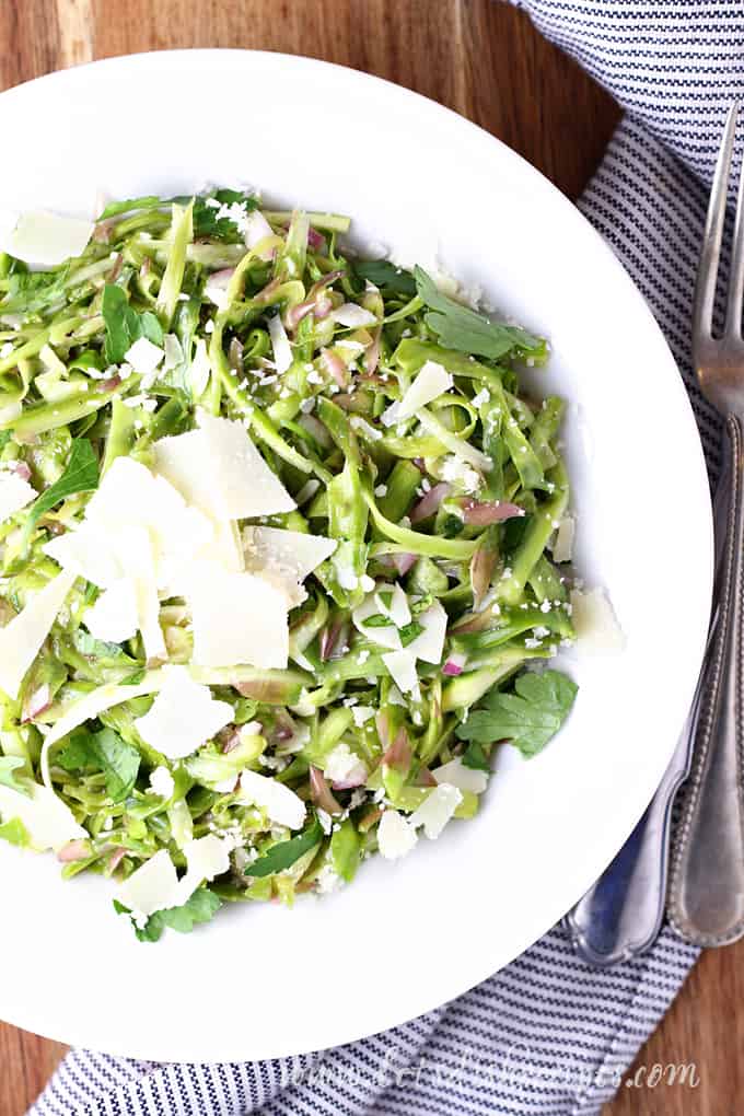 Raw Asparagus Salad