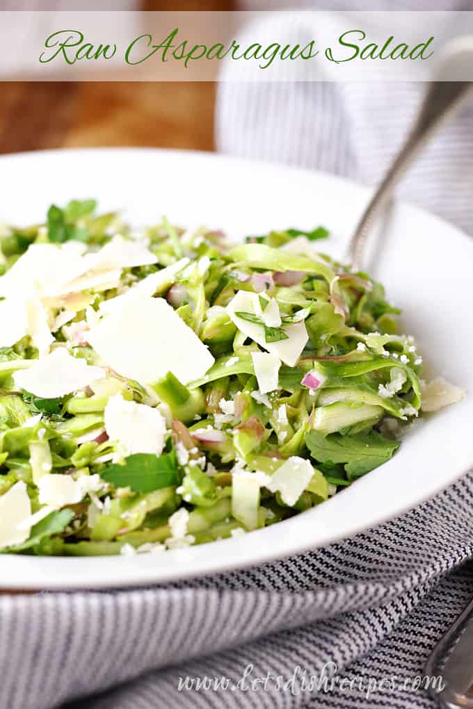 Raw Asparagus Salad