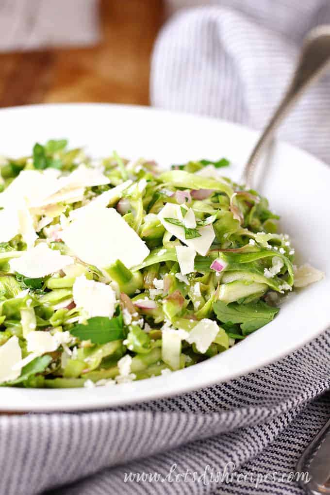 Raw Asparagus Salad