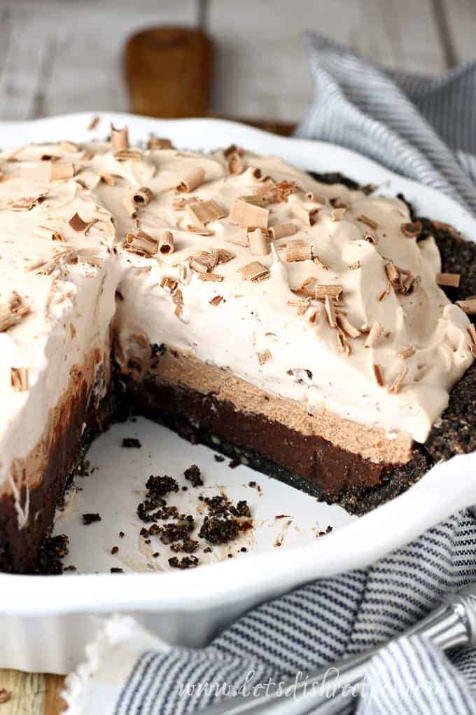 Triple Layer Chocolate Cream Pie