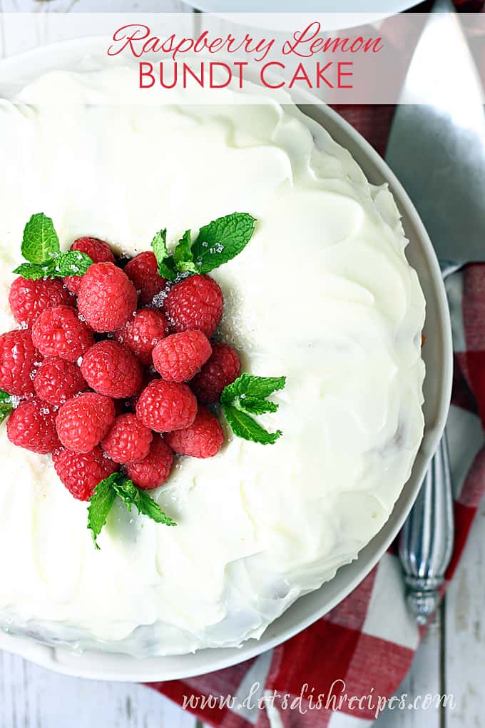 Easy Raspberry Lemon Bundt Cake