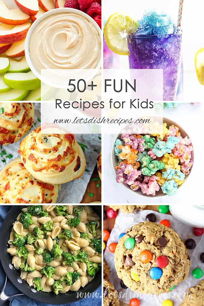 50 Recipes for Kids to Make collage