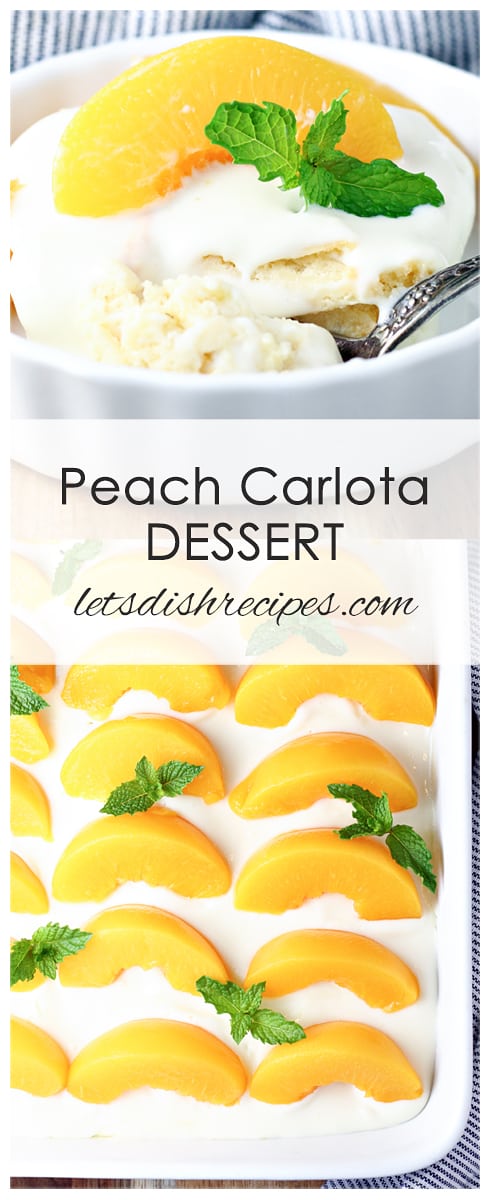 Peach Carlota Dessert