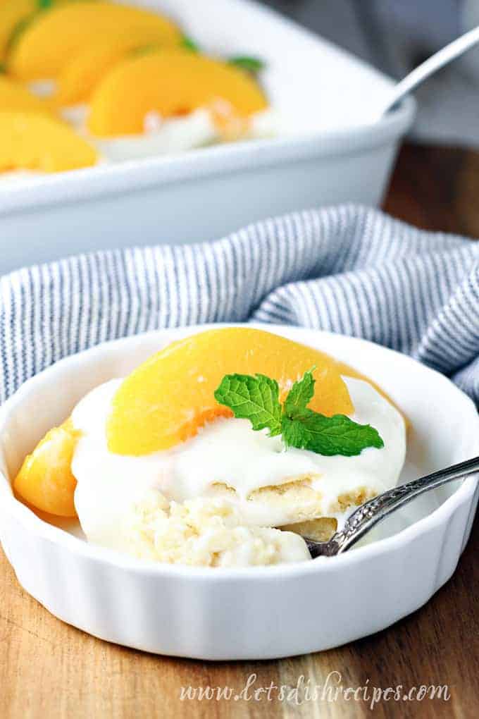 Peach Carlota Dessert