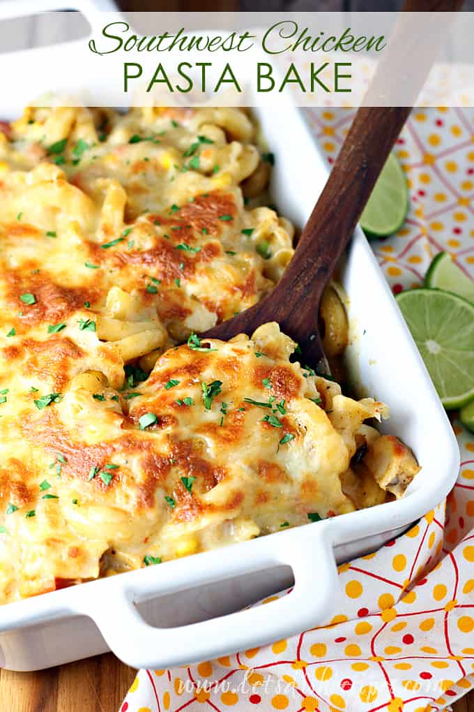 Southwest Chicken Pasta Bake