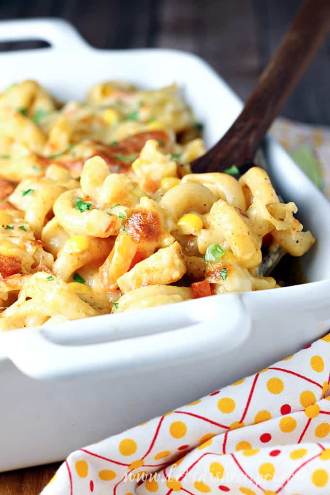 Southwest Chicken Pasta Bake