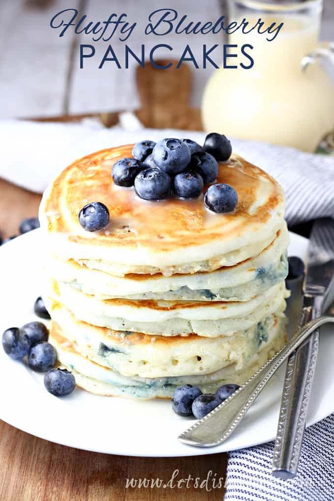 Fluffy Blueberry Pancakes