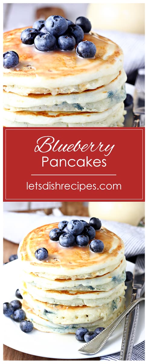 Fluffy Blueberry Pancakes