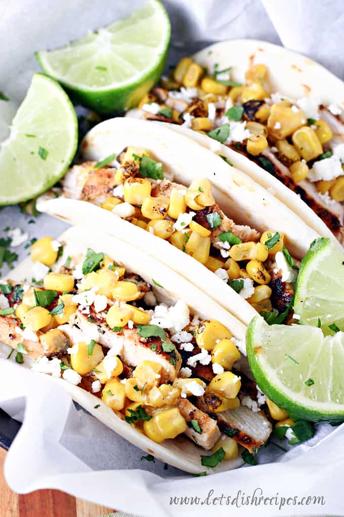 Grilled Chicken Street Corn Tacos