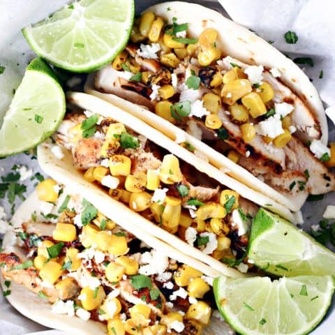 Grilled Chicken Street Corn Tacos feature