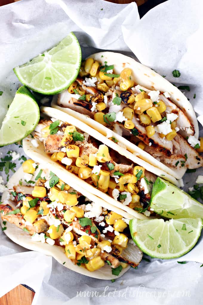 Grilled Chicken Street Corn Tacos