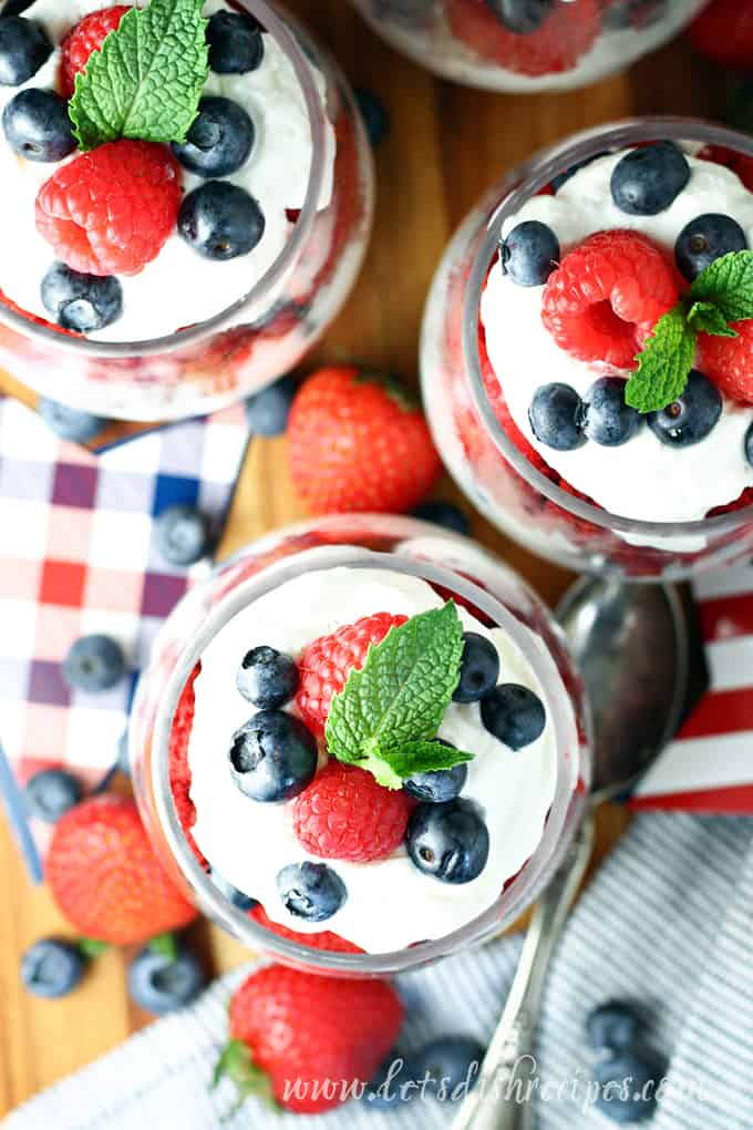 Red Velvet Berry Parfaits