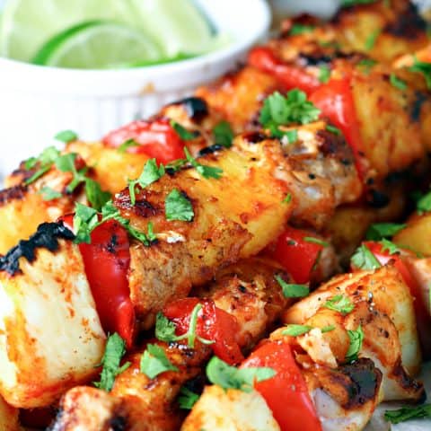 Honey Sriracha Chicken Kabobs feature