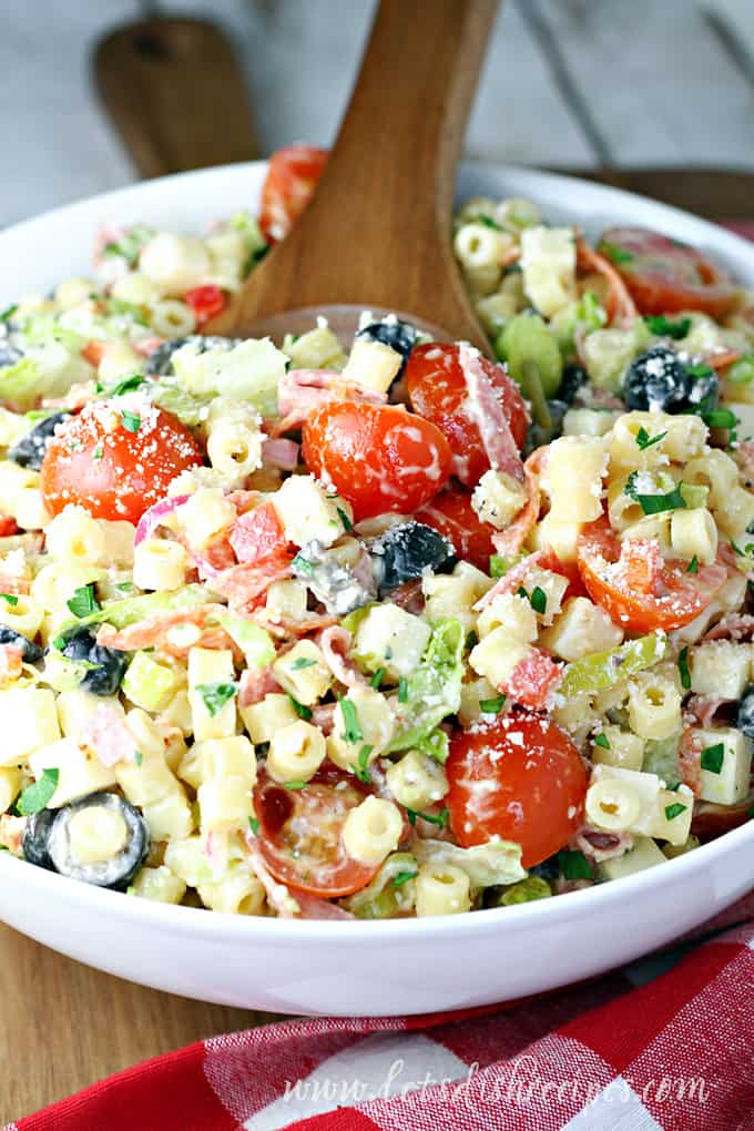 Italian Hoagie Pasta Salad