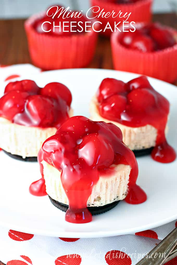 Mini Cherry Cheesecakes