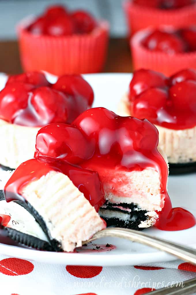 Mini Cherry Cheesecakes