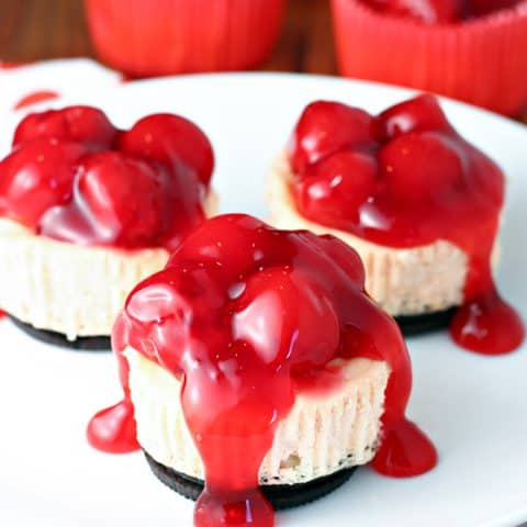 Mini Cherry Cheesecakes feature