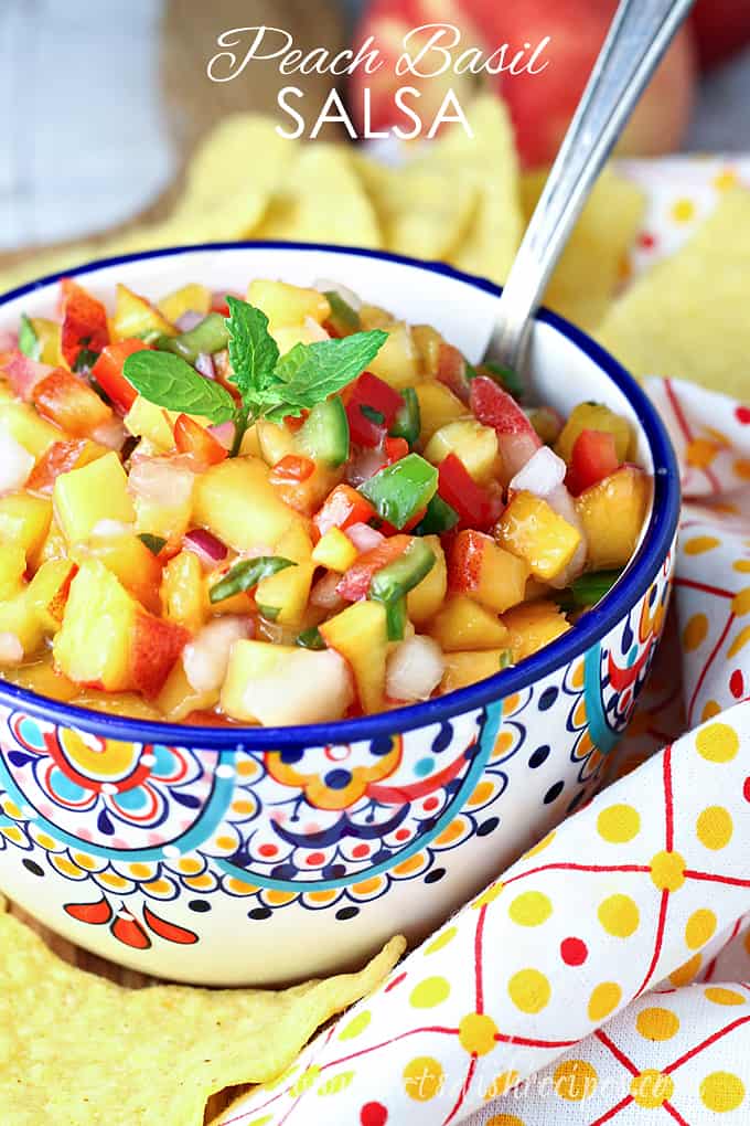 Peach Basil Salsa