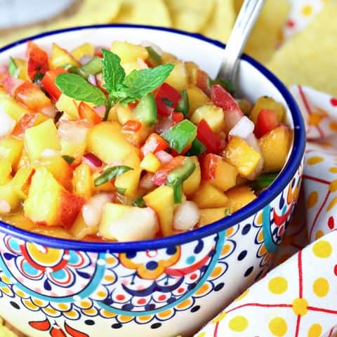 Peach Basil Salsa feature